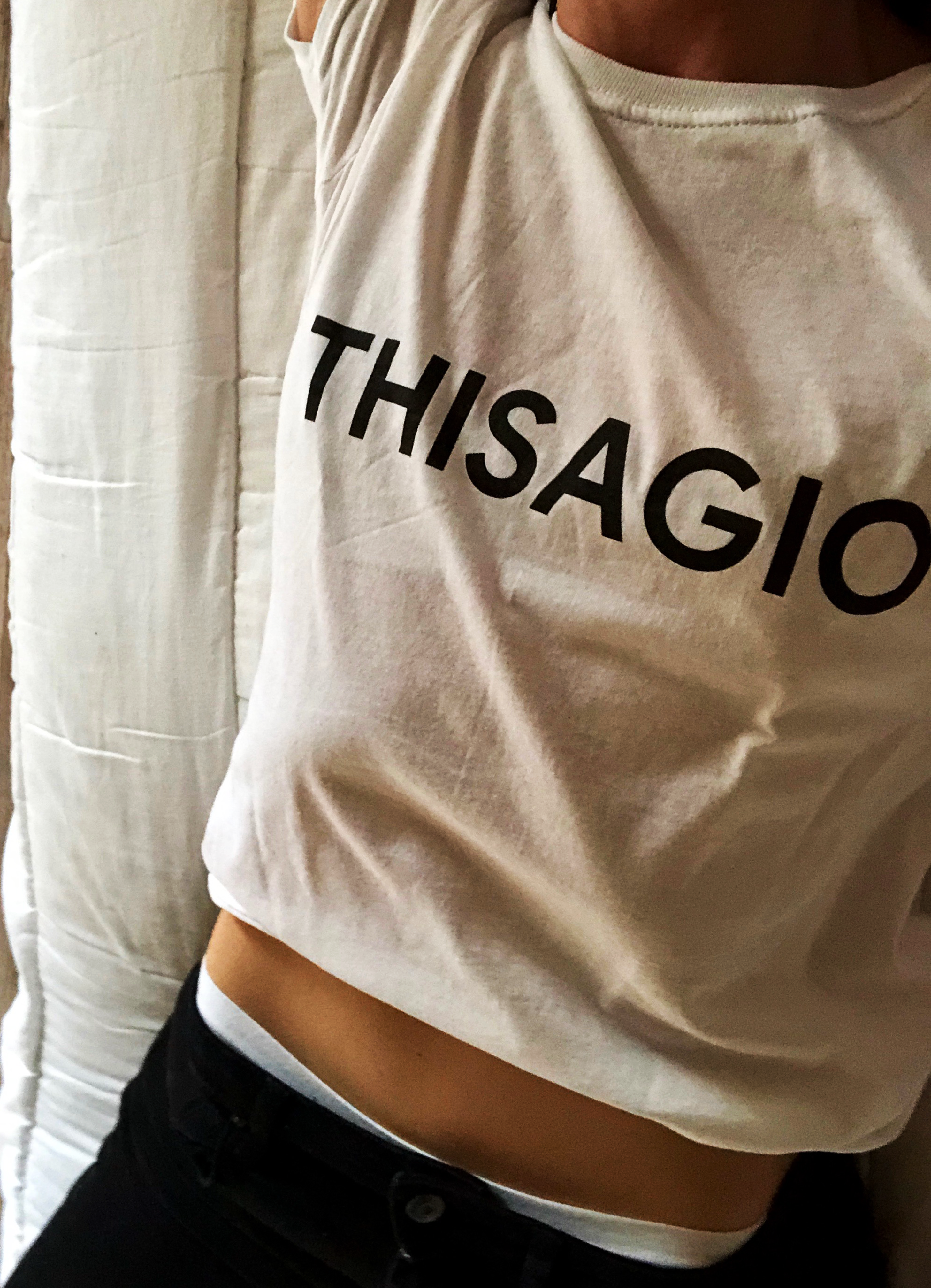 THISAGIO - T-Shirt - White