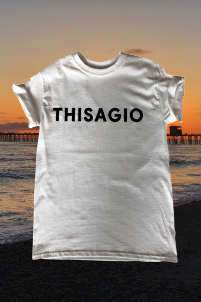 Thisagio Maglia Bianca - Logo nero Thisagio Maglia Bianca - Logo nero