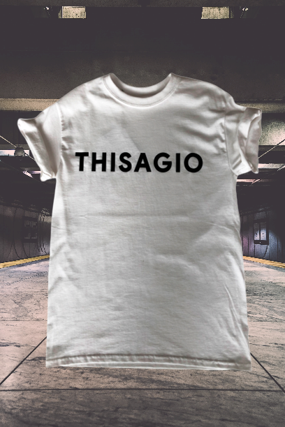 Thisagio Maglia Bianca - Logo nero Thisagio Maglia Bianca - Logo nero