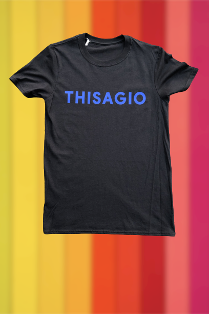 Thisagio Maglia Nera - Blu elettrico Thisagio Maglia Nera - Blu elettrico