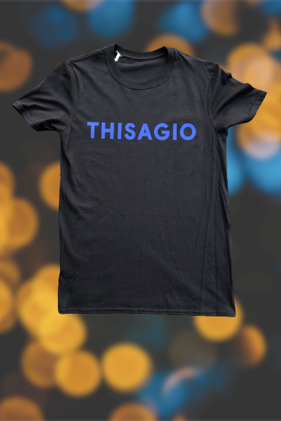 Thisagio Maglia Nera - Blu elettrico Thisagio Maglia Nera - Blu elettrico