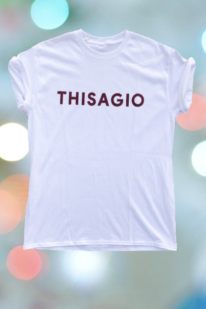 Thisagio Maglia bianca - Rosso Borghese Thisagio Maglia bianca - Rosso Borghese